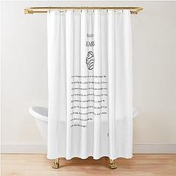 Mars Yung Blud Lyrics Shower Curtain