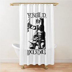 IDOLS YUNGBLUD WHITE Shower Curtain