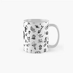 Yungblud drawings tattoo sheet (Black) Classic Mug