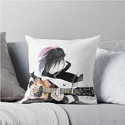 Yungblud Guitar Throw Pillow