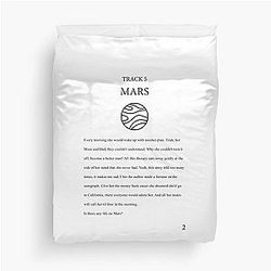 Mars Yungblud Lyrics Duvet Cover