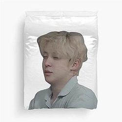 Sleepy Yunho Meme Duvet Cover