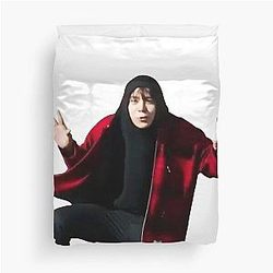 Lizard Yunho Meme Duvet Cover