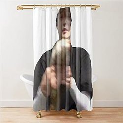 Scary Yunho Fish Shower Curtain