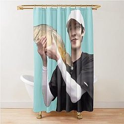 Yunho and Fish Shower Curtain