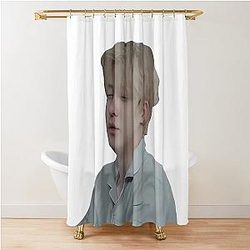 Sleepy Yunho Meme Shower Curtain