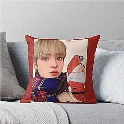 Ateez Christmas Throw Pillow