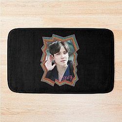 Jeong Yunho ATEEZ Yunho Korean Kpop Retro Color Oil Paint Design Bath Mat
