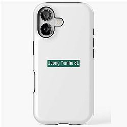 Jeong Yunho Street Sign iPhone Case