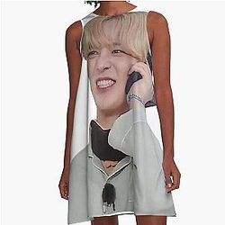 Yunho Calling Meme Dress A-Line