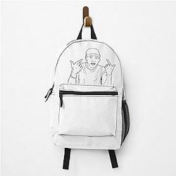 Ateez Yunho Black & White Backpack