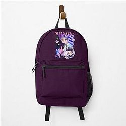 Yunho Collage: Bold Black Portrait Backpack
