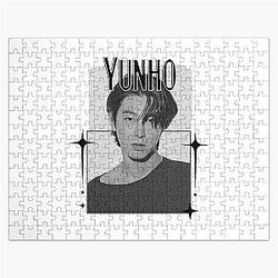 Korean Actor U Know Yunho Jung Yunho Collage Cozy Vintage Design Jigsaw Puzzle
