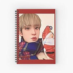 Ateez Christmas Selfie Yunho Spiral Notebook