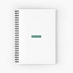 Jeong Yunho Street Spiral Notebook