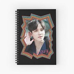 Jeong Yunho ATEEZ Korean Kpop Retro Color Oil Paint Design Spiral Notebooks