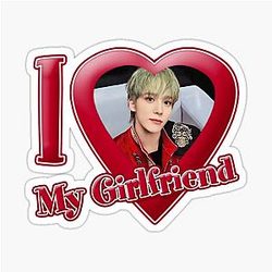 I love my girlfriend (Yunho ver.) Sticker