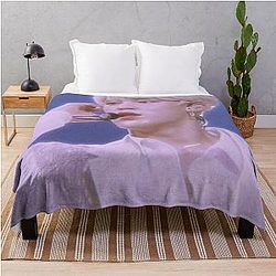 ATEEZ Yunho 90s Aesthetic Throw Blanket