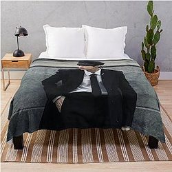 Jeong Yunho Ateez K Pop Throw Blanket