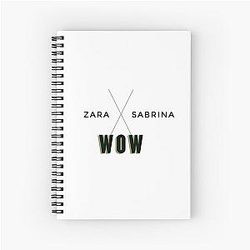 Zara Larsson Sabrina Carpenter Spiral Notebook