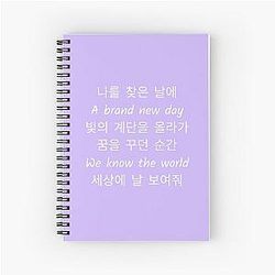A Brand New BTS and Zara Larsson Lyrics Notebook