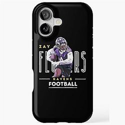 Zay Flowers Ravens T-Shirt iPhone Case
