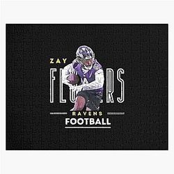 Zay Flowers Ravens Jigsaw Puzzle