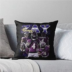 Zay Flowers Throw Pillow