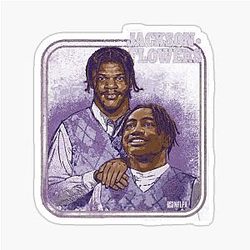 Lamar Jr. Zay Flowers Baltimore Step Brother Sticker