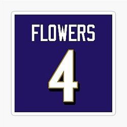 Zay Flowers 4 Ravens Sticker