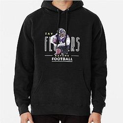 Zay Flowers Ravens Pullover Hoodie