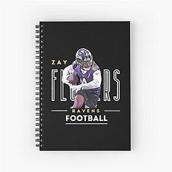 Zay Flowers Spiral Notebook