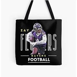 Zay & Flowers Ravens T-Shirt All Over Print Tote Bag