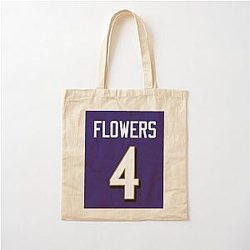 Zay Flowers (Ravens) Cotton Tote Bag