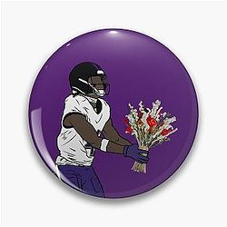 Zay Flowers Celebration Pin
