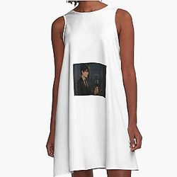 Zayne Wine Night Sky A-Line Dress