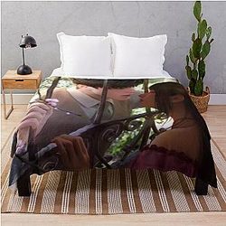 Zayn Black Throw Blanket