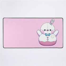 Zayne Spring Snowman Pelushie Love and Deep Space Fanart Desk Mat