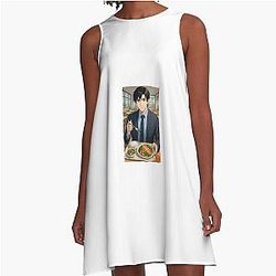 Zayne Professional Modern Cafeteria A-Line Dress