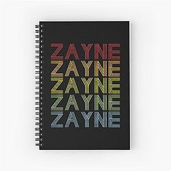 Zayne Name T Shirt - Zayne Vintage Zayne Name Gift Item Tee Spiral Notebook