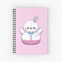 Zayne Spring Snowman Pelushie - Love and Deep Space Fanart Spiral Notebook