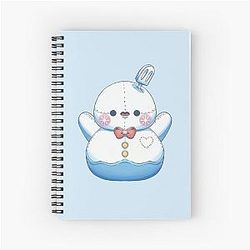 Zayne Happy Snowman Pelushie Love Spiral Notebook