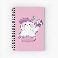 Zayne Volleyball Snowman Sweetheart Love Fanart Spiral Notebook