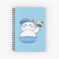 Zayne Volleyball Snowman Love DeepSpace Fanart Spiral Notebook