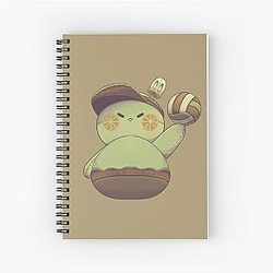 Zayne Volleyball Snowman Camping Notebook
