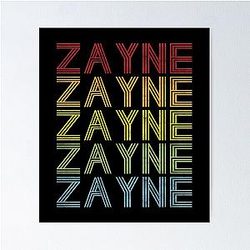 Zayne Name T Shirt or Zayne Vintage Retro Name Gift Item Tee Poster