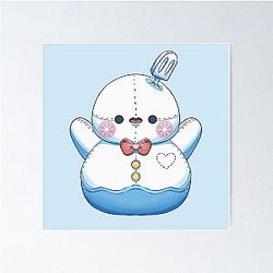 Zayne Snowman Pelushie - Love and Fanart Poster