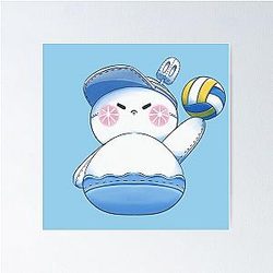 Zayne Snowman Love and Deep Space Fanart Poster