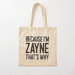 Because I'm Zayne That's Why Funny Personalized Name Cotton Tote Bag