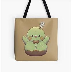 Zayne Matcha Snowman Pelushie Love and Deep Space Fanart All Over Print Tote Bag